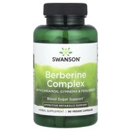 Berberine Complex with Cinnamon, Gymnema & Fenugreek Swanson 90 капс.