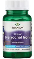 Albion Ferrochel Iron 18 мг Swanson 180 капс.