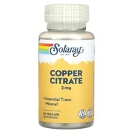 Copper Citrate 2 мг Solaray 60 капс.
