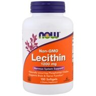 Lecithin Non-GMO 1200 мг NOW 100 капс.